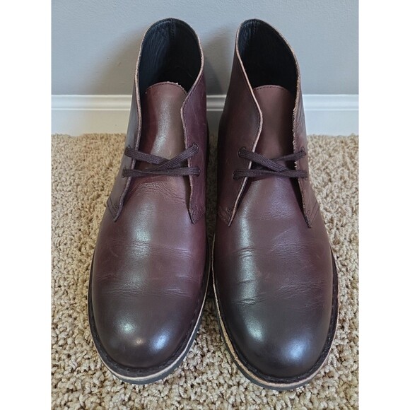 NEW Clarks Originals Desert Men\'s Boot Sz. 12 Burgundy Leather Chukka Crepe Sole main image 16